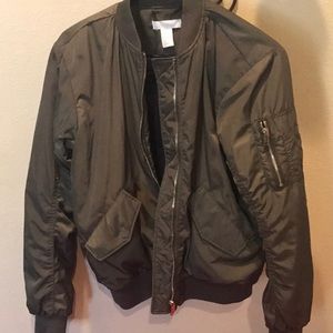 H & M Bomber Jacket Army Green